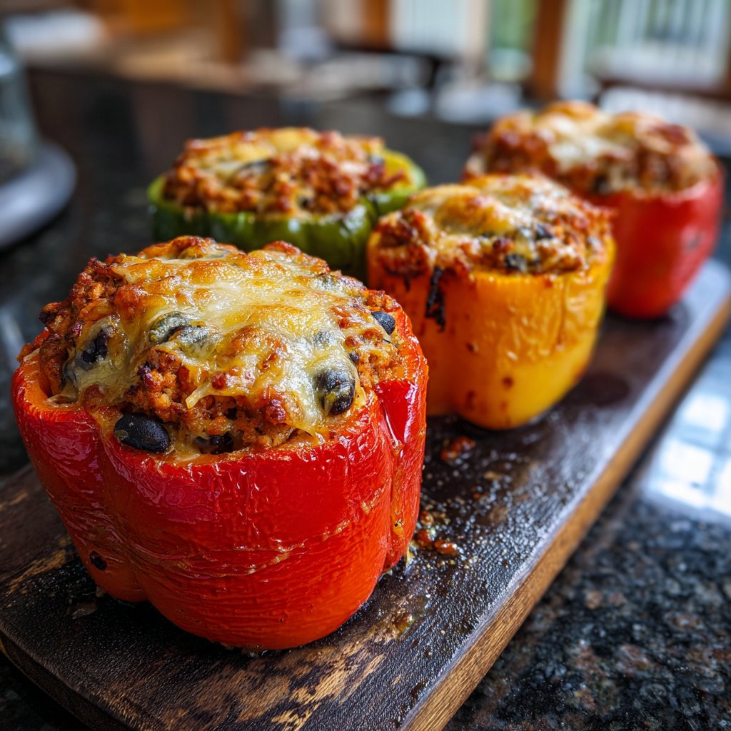 Savory Stuffed Bell Peppers