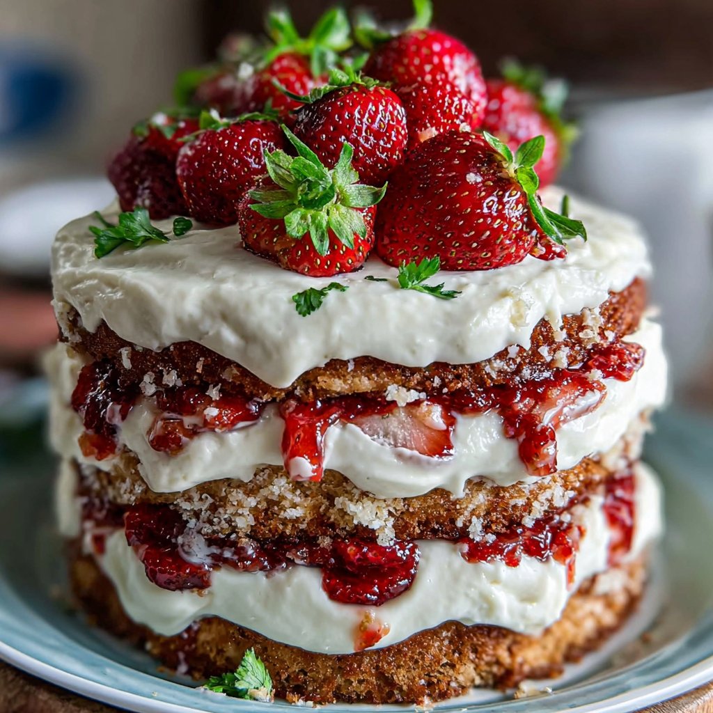 Strawberry Lemonade Layer Cake