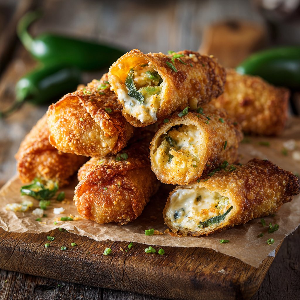 Mini Jalapeño Popper Egg Rolls