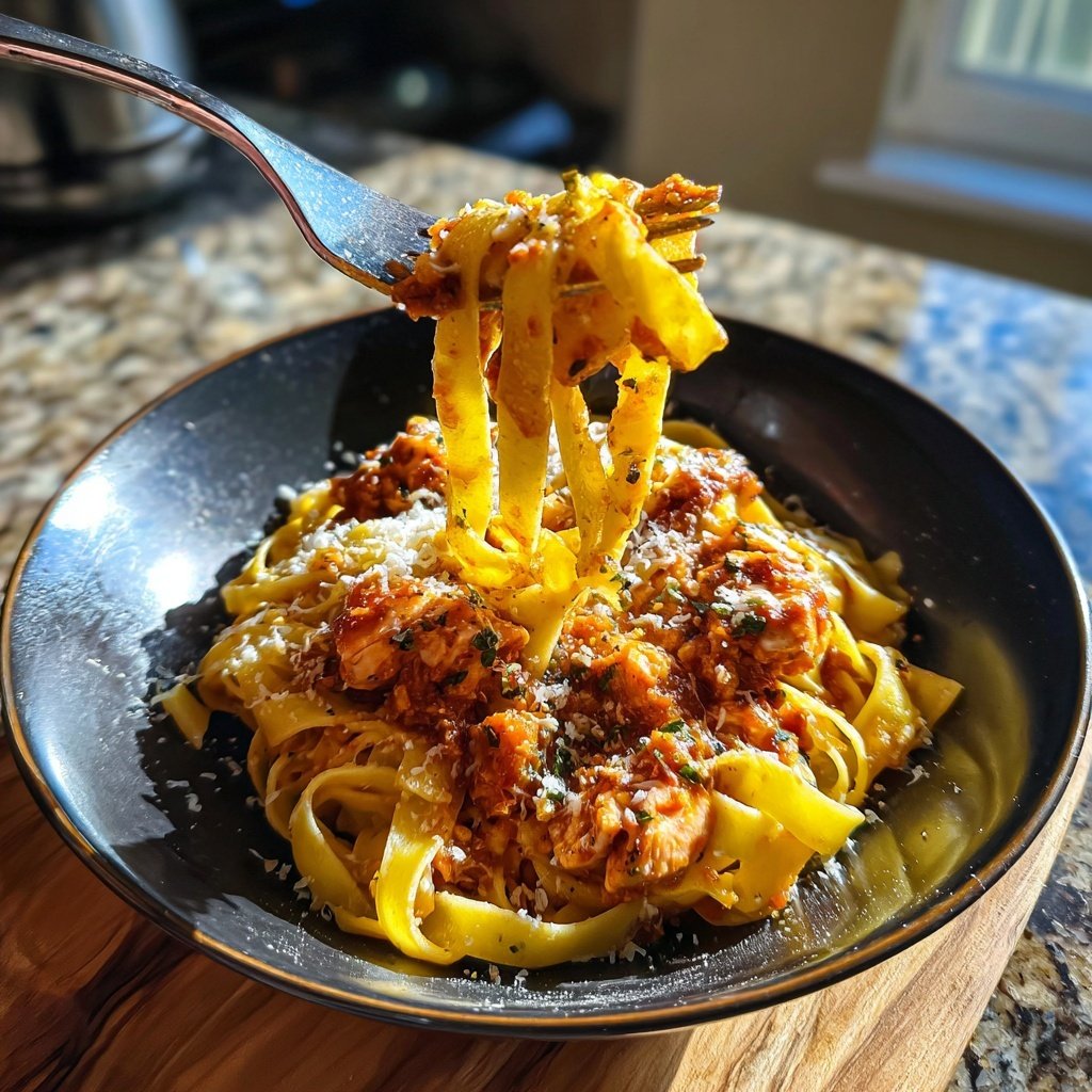 Salmon Ragu with Tagliatelle