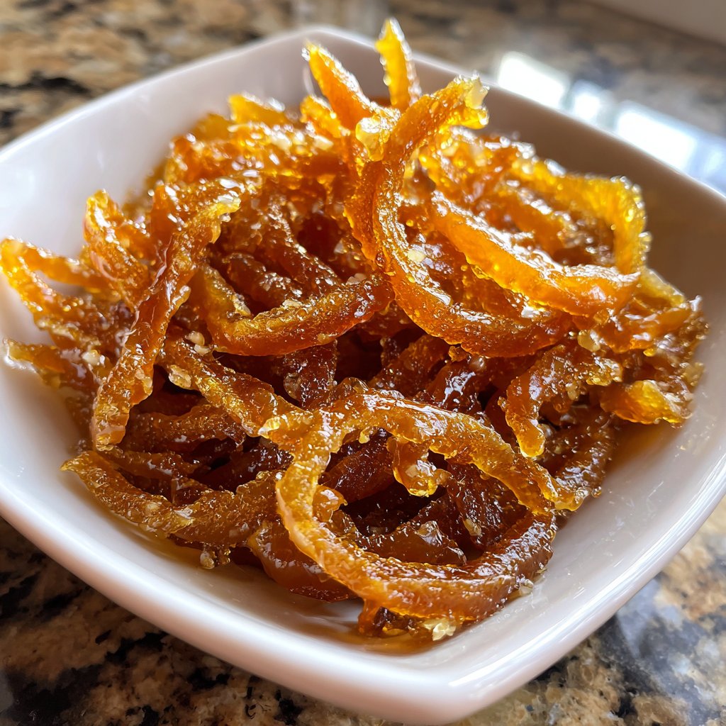 Candied Orange Peel with Cardamom