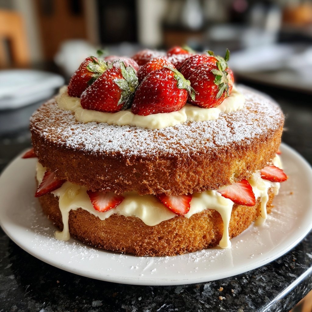 Dessert Vanilla Sponge Cake